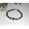 Bracelet with hematite stones and silver 925