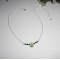 Original 925 silver necklace with turtle and jade beads on chain