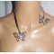 Original Swarovski crystal butterfly necklace