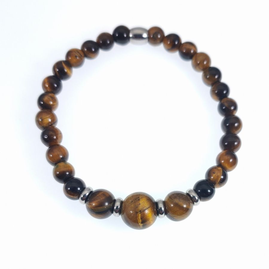 Bracelet with tiger eye stones 